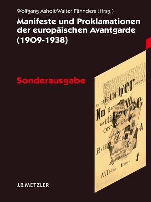 cover image of Manifeste und Proklamationen der europäischen Avantgarde (1909–1938)